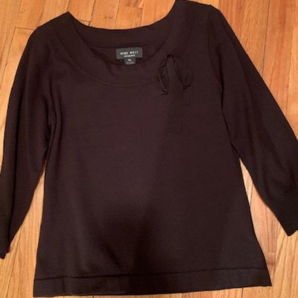 Nine West Separates dark brown sweater NWOT - Picture 6 of 11